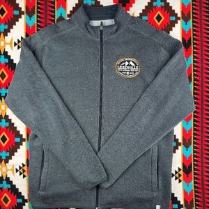 Leadville Race Series Full Zip Performance Jacket Mens Large Gray MTB Run